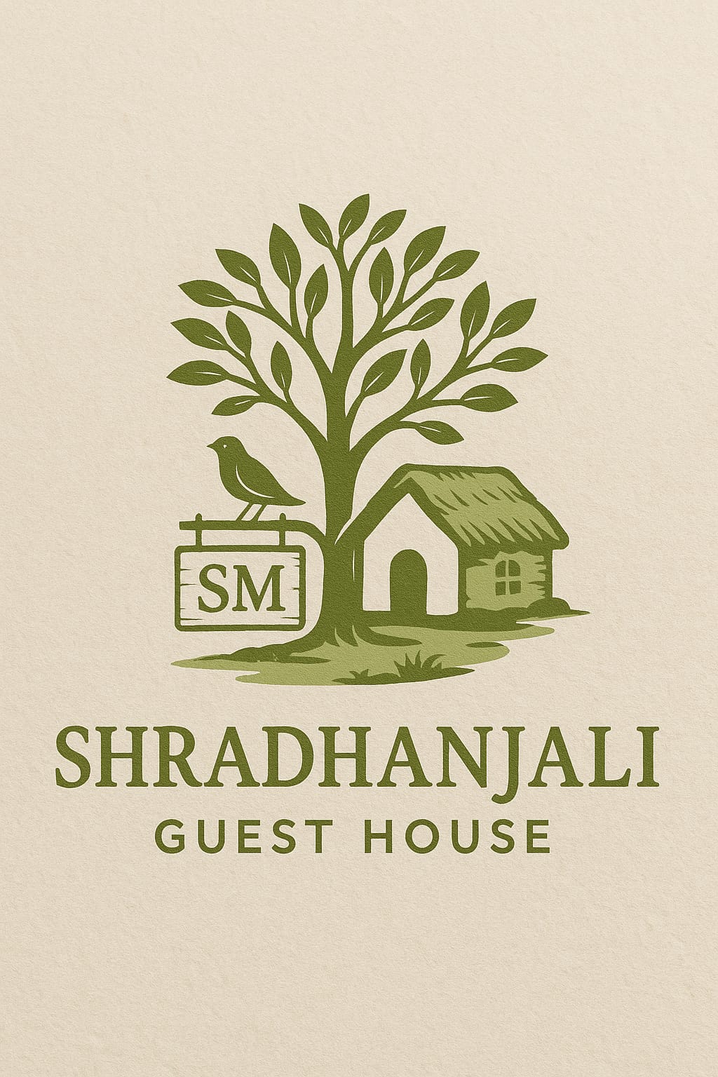 Hotel veranda with greenery